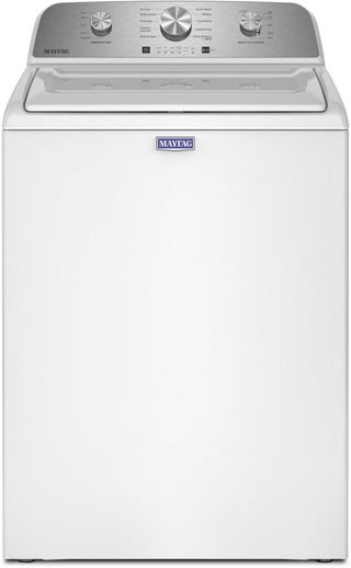 Maytag® 4.8 Cu. Ft. White Agitator Top Load Washer