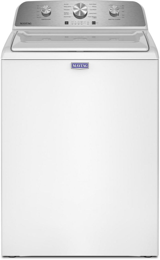 Maytag® 4.8 Cu. Ft. White Agitator Top Load Washer-0