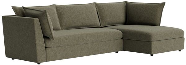 Joybird Wilder 2-Piece Kenley Spruce Right Arm Facing Sectional and Chaise
