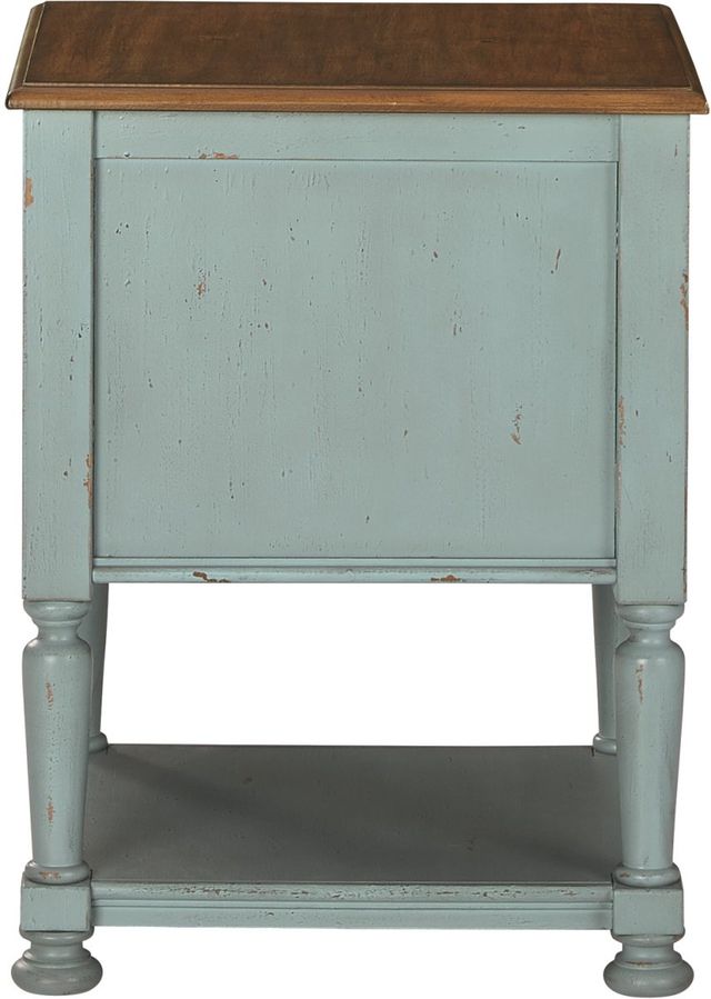 Signature Design by Ashley® Mirimyn Teal/Brown Accent Cabinet-4