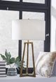 Signature Design by Ashley® Wynlett Antique Brass Table Lamp-1