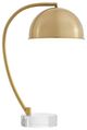 Uttermost® Romani Antique Brass Desk Lamp with Crystal Foot-0