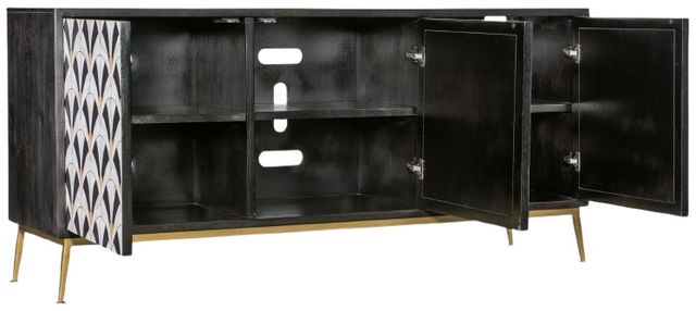 Hooker® Furniture Melange Renee Black/White Credenza-4