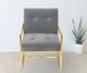 Kwality Imports Alina Gray Accent Chair-3