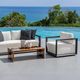 Uttermost® Remsen Java Black/Oyster Fabric/Metal Outdoor Lounge Chair-3