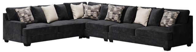 Signature Design by Ashley® Lavernett 4-Piece Charcoal L-Shape Sectional-0