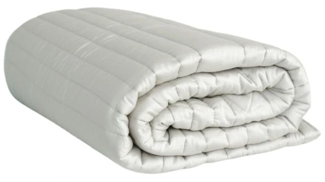 Cariloha Harbor Gray Viscose Stripe Stitch King Quilt-0