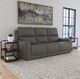 Flexsteel® Carter Smoke Power Reclining Sofa with Console -1