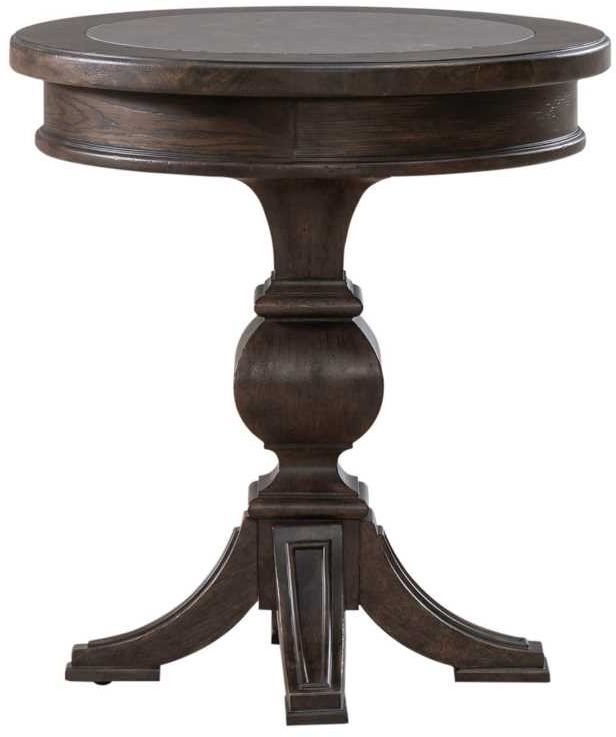 Liberty Furniture Paradise Valley Saddle Brown Chairside Table-2