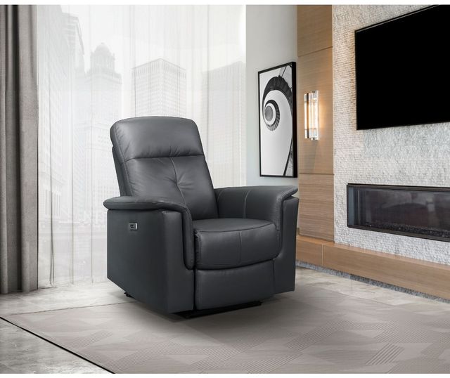 Mazin Furniture Bristow Dark Grey Power Glider Recliner-3