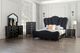 Furniture of America® Melodi Parc Black Eastern King Panel Bed-3