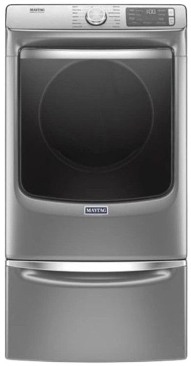 Maytag® 7.3 Cu. Ft. Metallic Slate Front Load Electric Dryer-2