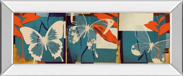 Classy Art Butterflies Viola by Noah Mirror Framed Wall Art-0
