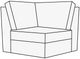 Fusion Furniture Durango Pewter 5-Piece Modular Sectional-5