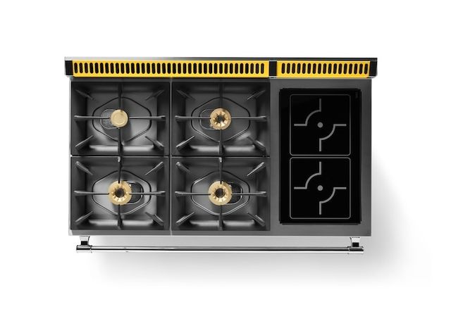 Viking® Tuscany 48" Daffodil Pro Style Dual Fuel Range with 2 Induction-2