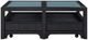 Bernards Pleasant Hill Matte Glass Top Cocktail Table with Ebony Base-1
