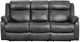 Homelegance® Yerba Gray Double Manual Reclining Sofa-2
