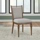 Liberty Furniture Hickory Grove Elliston Oatmeal/Heirloom Brown Upholstered Dining Side Chair-1
