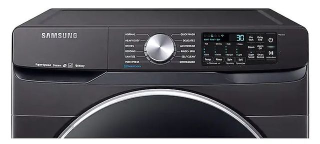 Samsung 4.5 Cu. Ft. Fingerprint Resistant Black Stainless Steel Front Load Washer-3