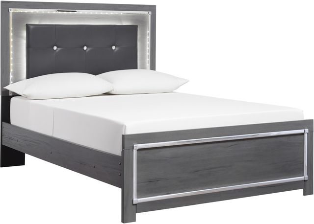 Signature Design by Ashley® Lodanna 6-Piece Gray Queen Panel Bed Set-1