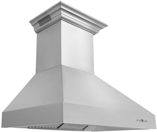 ZLINE 36" Stainless Steel Wall Mounted Range Hood with CrownSound® Bluetooth Speakers-1