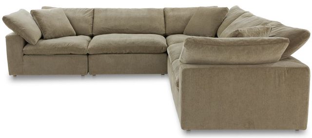 Moe's Home Collection Terra Condo Classic 5-Piece Desert Sage L-Shaped Modular Sectional-1