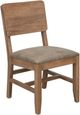 International Furniture Direct Natural Parota Brown Dining Side Chair-0