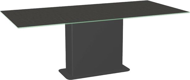 Amisco Customizable Lucarelli 84" Rectangular Dining Table with 0.5" Starstone on Glass Top-0