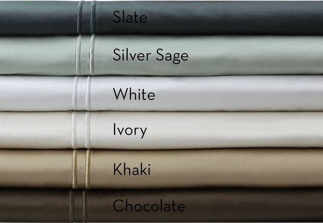 Malouf® 600 TC Egyptian Cotton Silver Sage Queen Pillow Case-1