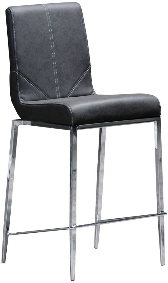 Mazin Furniture Latte Black Counter-Height Chair-0
