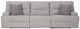 Signature Design by Ashley® Acklen Place 3-Piece Pewter Power Reclining Small Spaced Sectional-3