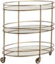 Crestview Collection Waterford Gold Bar Cart-0