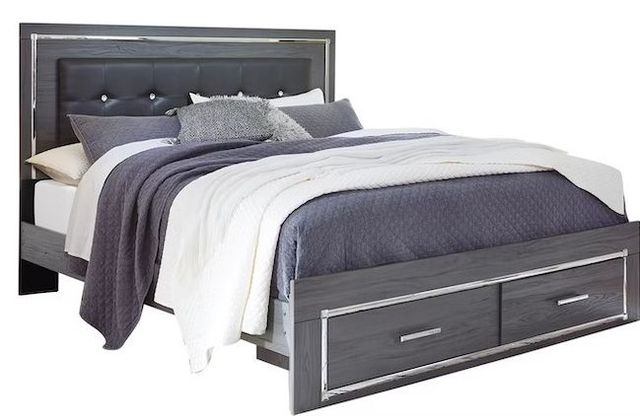 Signature Design by Ashley® Lodanna 5-Piece Gray Queen Panel Storage Bed Set-1