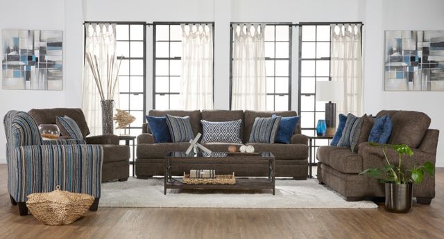 Hughes Furniture® 8875 Dewey Brindle Loveseat-3