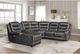 Homelegance® Putnam Gray Power Reclining Armless Chair-5