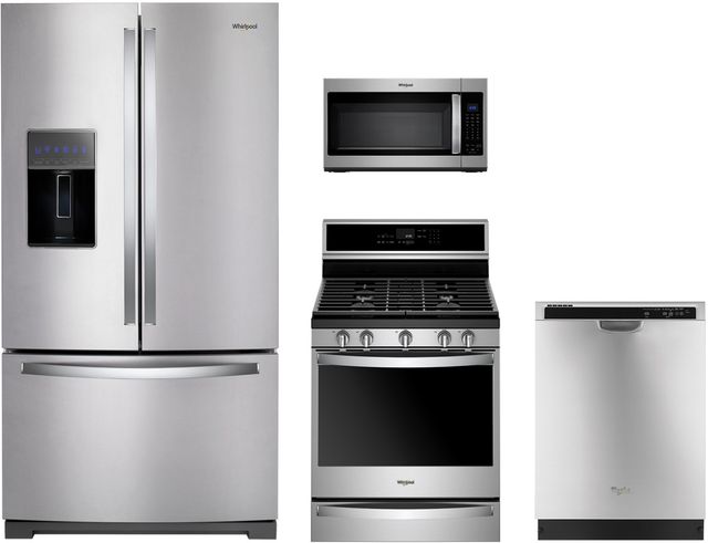 Whirlpool® 4 Piece Stainless Steel Kitchen Package-0