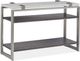 Magnussen Home® Paradox Pearl White Rectangular Sofa Table with Platinum Frame -0
