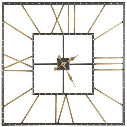 Signature Design by Ashley® Thames Black/Gold Wall Clock