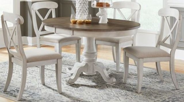 Liberty Furniture Ocean Isle 5-Piece Antique White/Grey/Weathered - Main Image