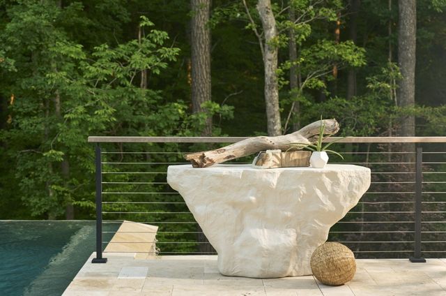 Universal Explore Home™ Oasis White Cliffside Console Table-1