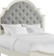 Elements International Eastwood White Full Youth Upholstered Panel Bed -1
