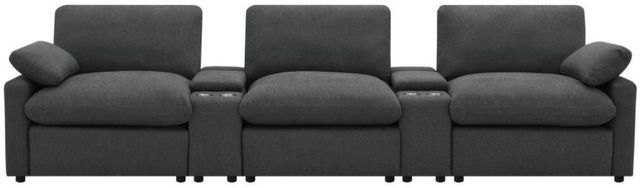 Coaster® Collins 5-Piece Dark Gray Power Reclining Theater-3