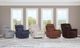 Flexsteel® Customizable Refined Leather Manual Swivel Gliding Recliner-2