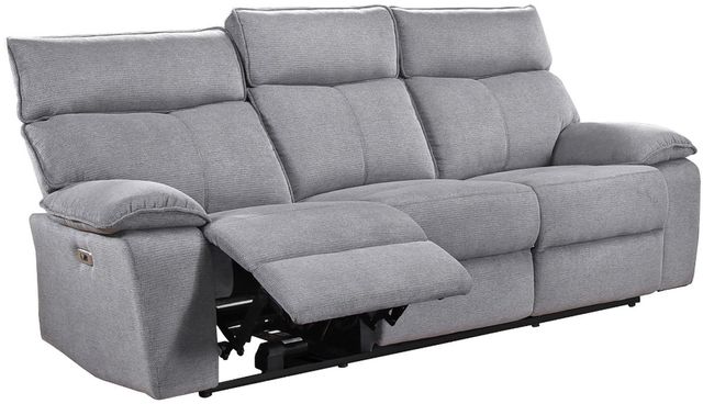 Mazin Furniture Casper Grey Power Double Reclining Sofa-1