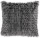 Olliix by Madison Park Edina Black Faux Fur Square Pillow-1