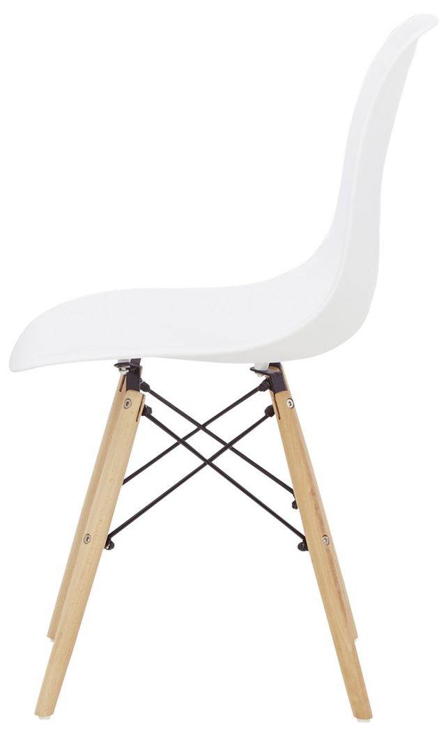 Signature Design by Ashley® Jaspeni 4-Piece White/Natural Dining Room Side Chair Set-3