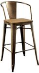 Furniture of America® Cooper 2-Piece Dark Bronze/Dark Oak Counter Chair Set-0