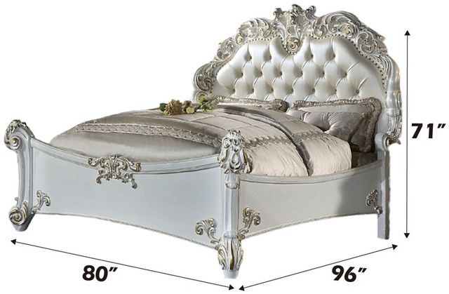 ACME Furniture Vendome Antique Pearl Queen Panel Bed-2