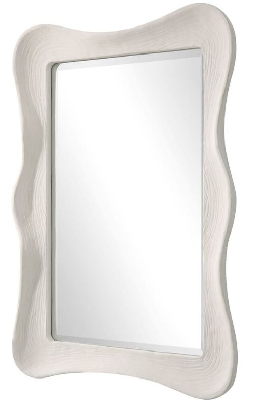 Uttermost® Whitehaven White Rectangular Mirror-3