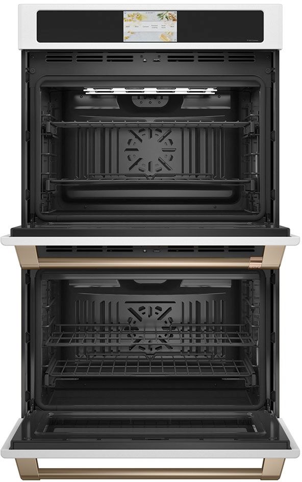 Café™ 30" Matte White Double Electric Wall Oven-1